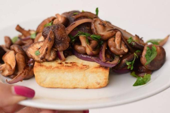 Grilované tofu s shiitake