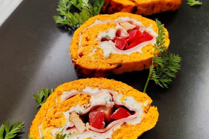 Mrkvová roláda naslano