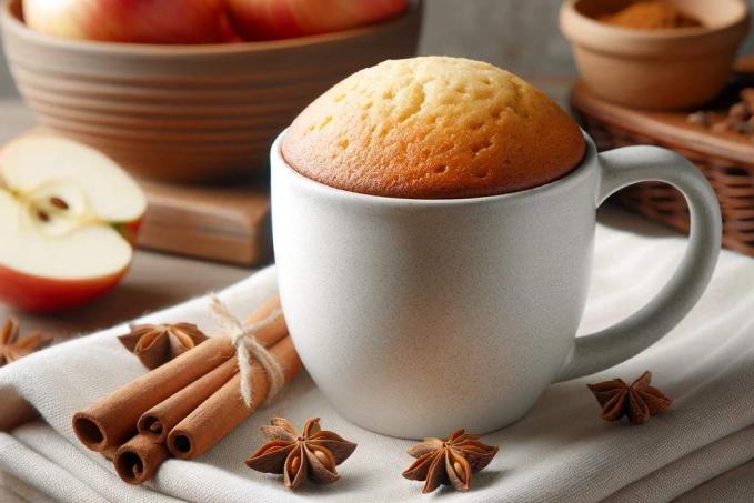 Jablíčkový mugcake