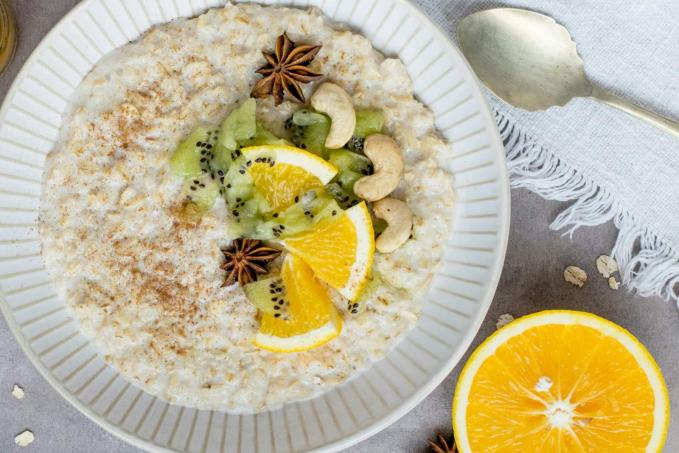 Obláčková kaše z vloček a bílků