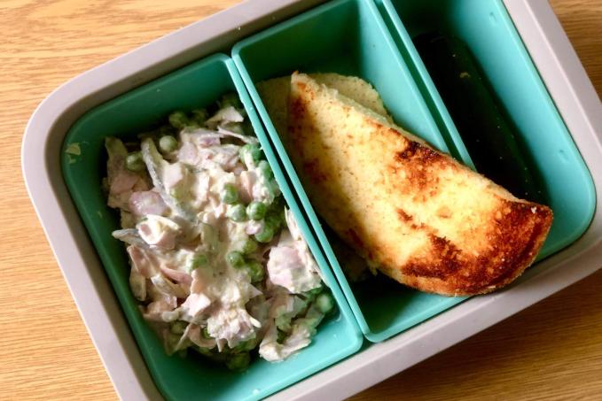 Rychlý mandlový toast z mikrovlnky