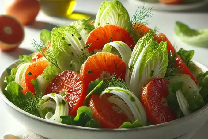 Sicilský pomerančový salát s fenyklem