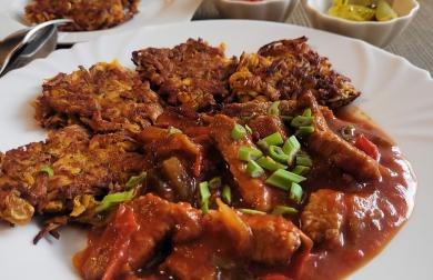 KATŮV ŠLEH S BATÁTOVÝMI PLACIČKAMI