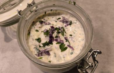 Falešná tatarka z vařených vajec