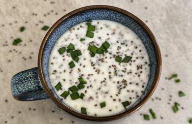 Kefír s chia semínky