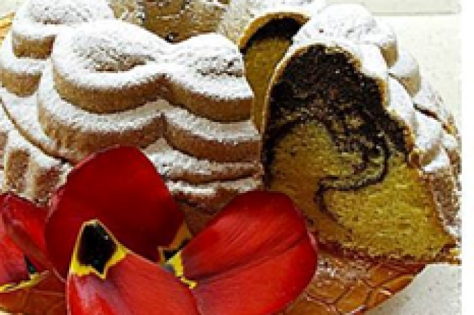 Mramorová bábovka s ořechovým likérem