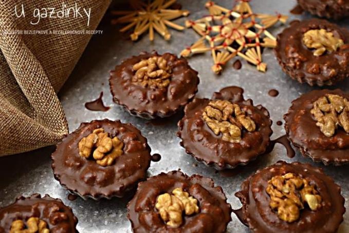 Orechové košíčky bez lepku