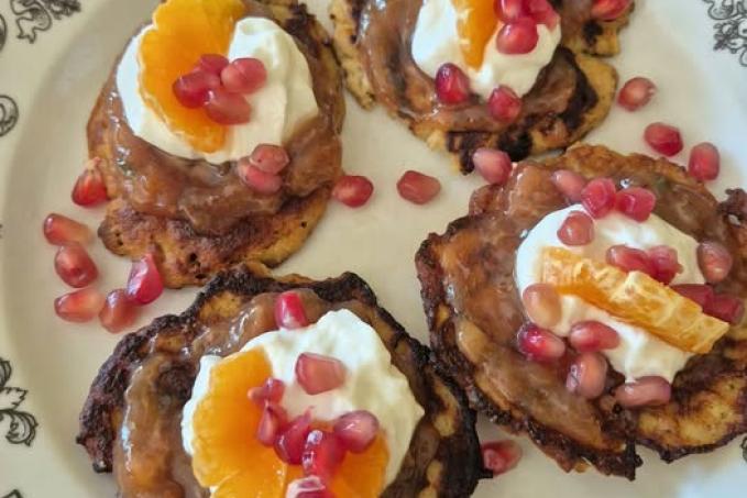 Tvarohovo jablečné lívanečky