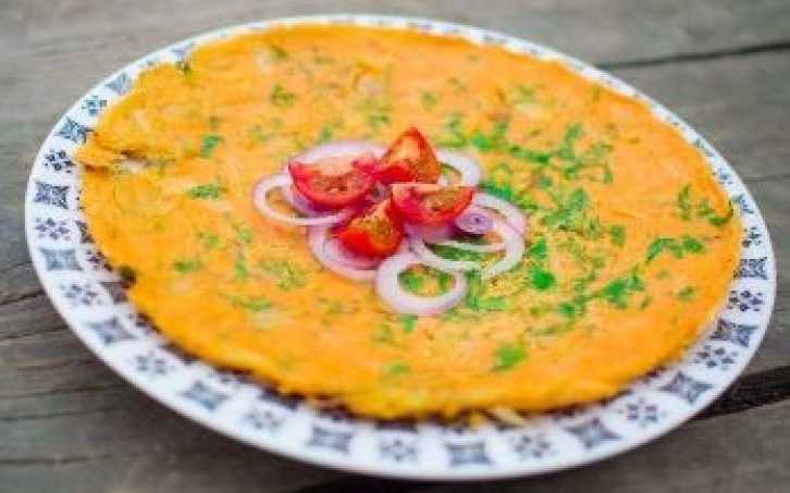 Omeleta z červené čočky