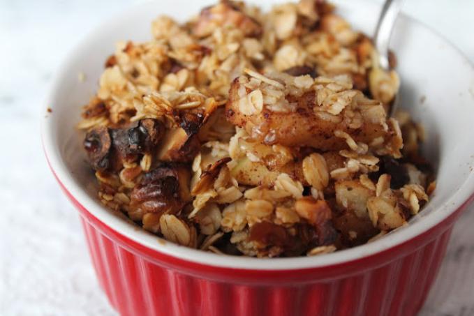 Zapečené veggie jabĺčka s vôňou škorice a javorového sirupu