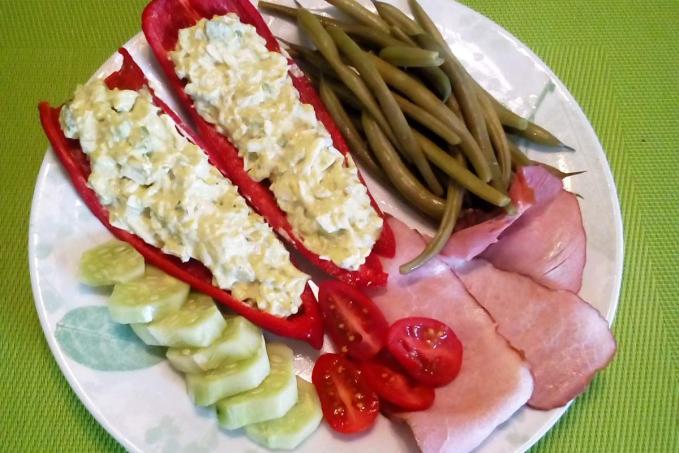 Avokádovo - vajíčková pomazánka