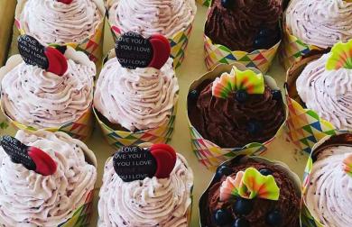 Borůvkové cupcakes bez lepku a laktózy