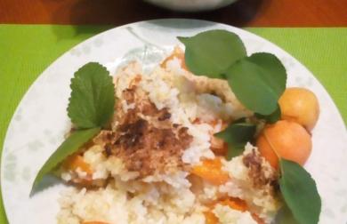 Rýžový nályp s meruňkami