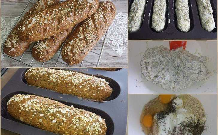 Low carb pečivo - bagetky