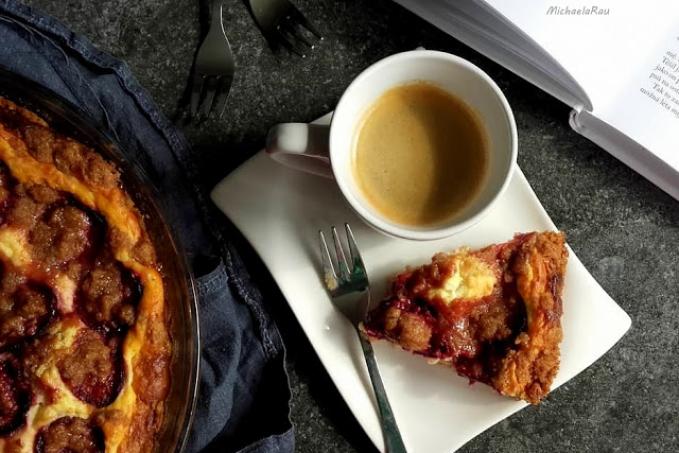 Švestkový koláč kynutý