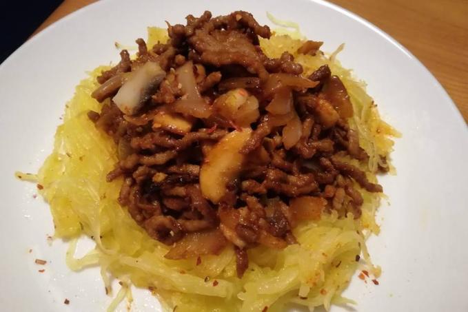 MLETÉ MASO NA ŠPAGETOVÉM LŮŽKU - nízkosacharidové