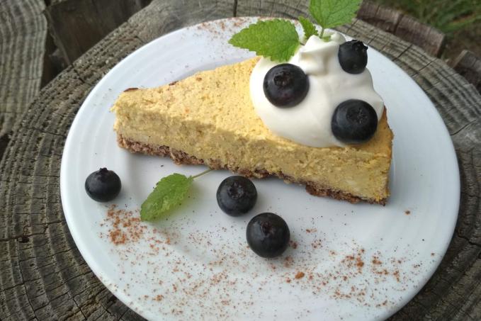 Dýňový low carb cheesecake - koláč
