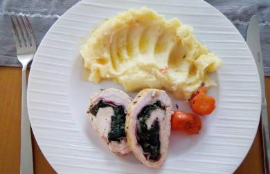 Kuřecí roláda se špenátem