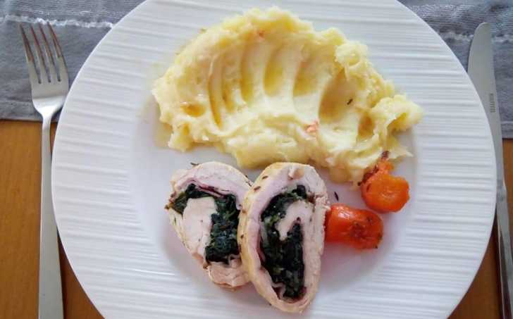 Kuřecí roláda se špenátem