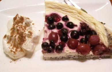 PEČENÝ TVAROH S MÁKEM A OVOCEM - nízkosacharidový