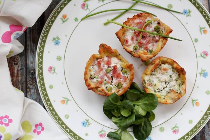 Slané jarní koláčky s lehkou náplní - bez lepku, laktózy a vajec
