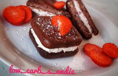 Jahodové čtverečky - nízkosacharidové