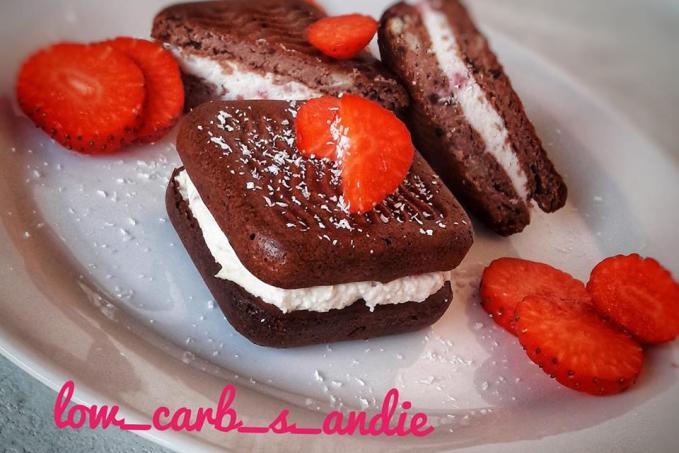 Jahodové čtverečky - nízkosacharidové