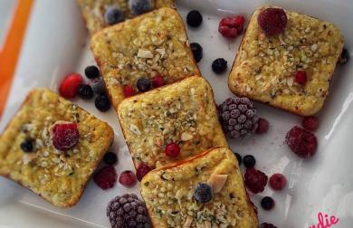 Tvarohové čtverečky - nízkosacharidové