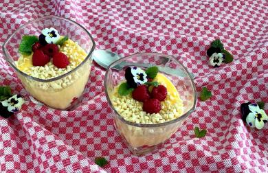 Vanilkový žloutkový pudink