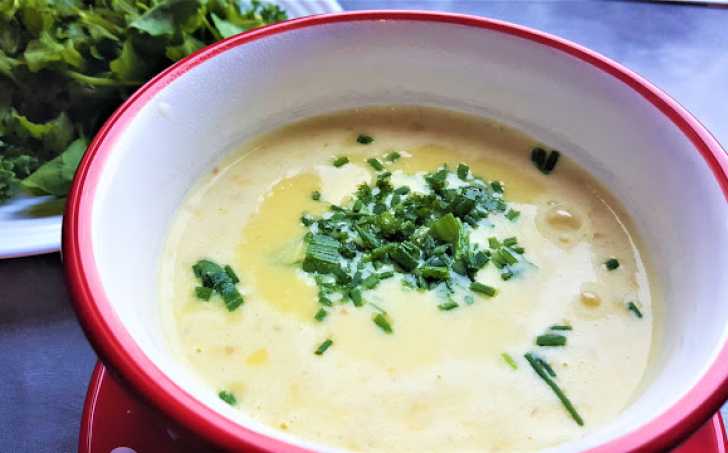 Sýrová polévka s kukuřicí
