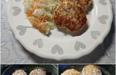 KARBANÁTKY Z KUŘECÍHO MASA SE SÝREM  - LC