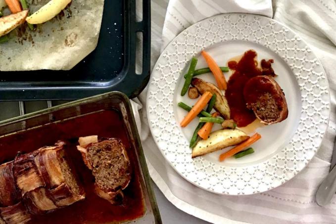 Itálií inspirovaná hovězí sekaná pečeně