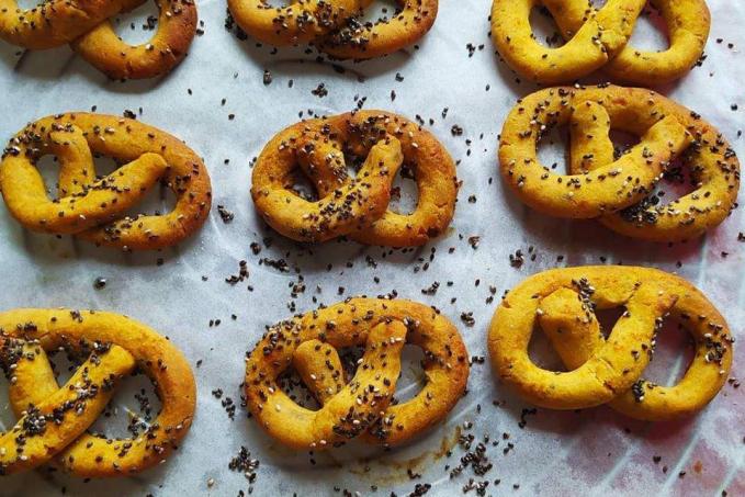 Slané preclíčky z batát s quinoovou moukou - bez lepku a vegan