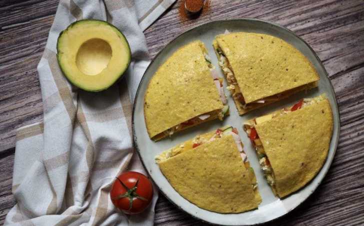 Sýrová low carb tortilla