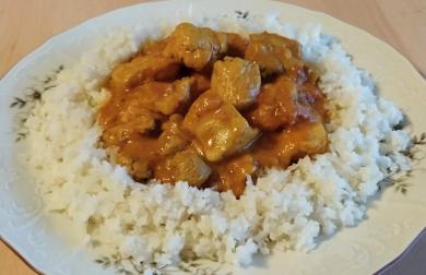 Kuřecí curry s květákovou "rýží" - LC