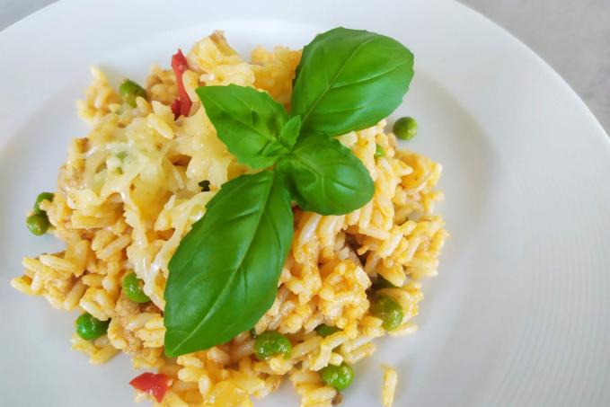 Rizoto s hráškem a čerstvými bylinkami