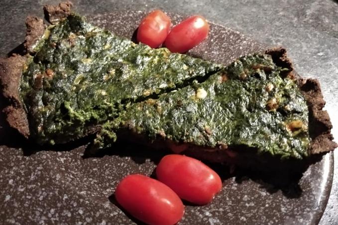 Špenátový tmavý koláč - LC