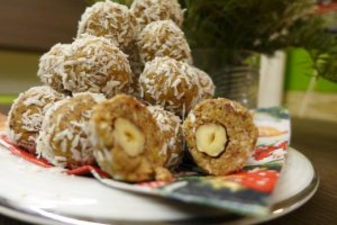 Vánoční kuličky z fazolí