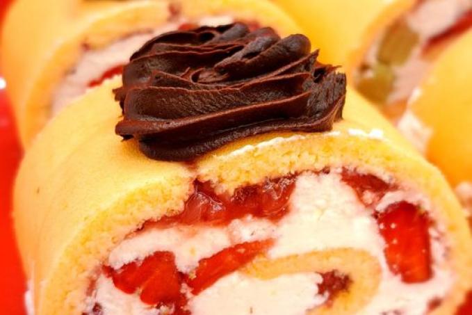 Šafránová roláda z mozzarelly