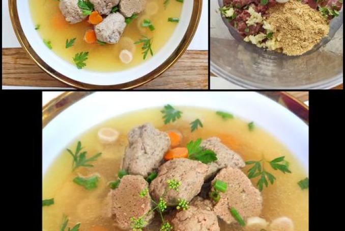 Kachní vývar s játrovými knedlíčky