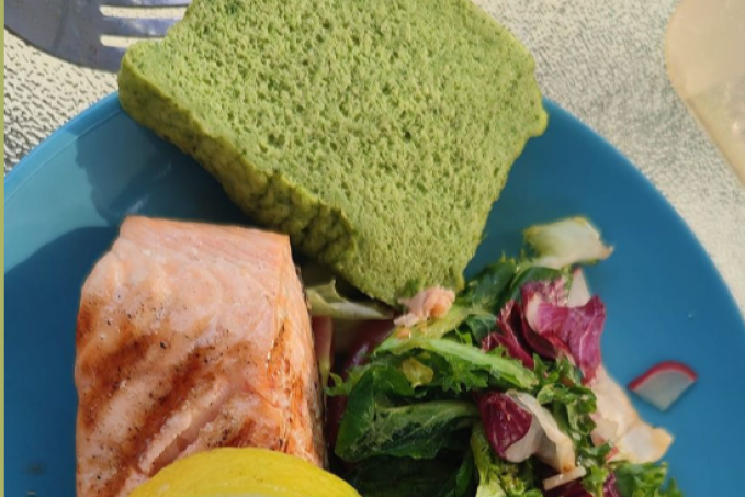 Špenátový chleba z mikrovlnky - LC