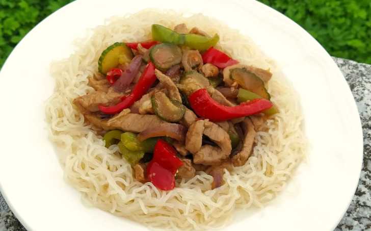 Vepřové stir-fry s ústřicovou omáčkou - LC