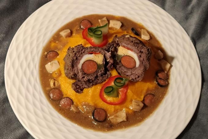 Španělské ptáčky s dýňovým pyré - LC