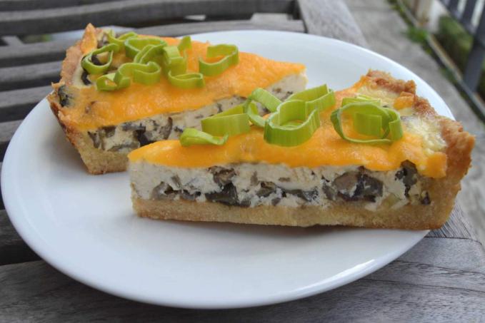 Houbový quiche