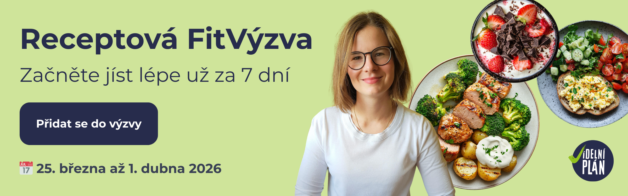Receptová FitVýzva – Jídelní plán, průvodce za zdravějším já